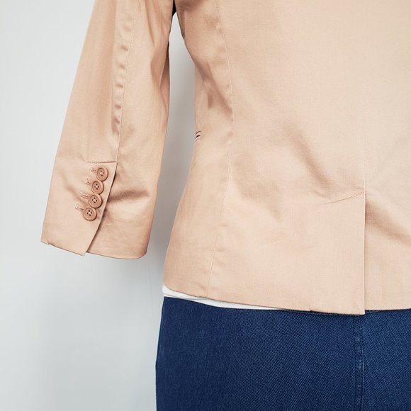 ***SOLD*** RW&CO Pink 3/4 Sleeve Cotton Blazer - Picture 8 of 9